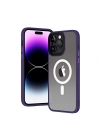 Apple iPhone 13 Pro Kılıf Wireless Şarj Özellikli Zore Hibrit M-safe Kapak