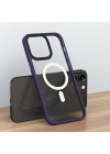 Apple iPhone 13 Pro Kılıf Wireless Şarj Özellikli Zore Hibrit M-safe Kapak