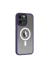 Apple iPhone 13 Pro Kılıf Wireless Şarj Özellikli Zore Hibrit M-safe Kapak