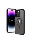 Apple iPhone 13 Pro Kılıf Wireless Şarj Özellikli Zore Hibrit M-safe Kapak