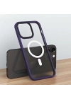 Apple iPhone 13 Pro Kılıf Wireless Şarj Özellikli Zore Hibrit M-safe Kapak