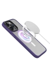 Apple iPhone 13 Pro Kılıf Wireless Şarj Özellikli Zore Hibrit M-safe Kapak
