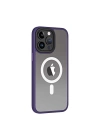 Apple iPhone 13 Pro Kılıf Wireless Şarj Özellikli Zore Hibrit M-safe Kapak