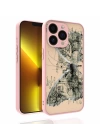 Apple iPhone 13 Pro Max Kılıf Desenli Kamera Korumalı Parlak Zore Nora Kapak