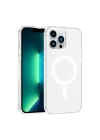 Apple iPhone 13 Pro Max Kılıf IC Çipli Zore Wireless Şarj Özellikli Şeffaf Orjin Kapak