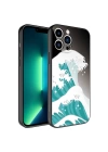 Apple iPhone 13 Pro Max Kılıf Kamera Korumalı Desenli Sert Silikon Zore Epoksi Kapak