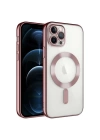 Apple iPhone 13 Pro Max Kılıf Kamera Korumalı M-safe Wireless Şarj Özellikli Zore Demre Kapak