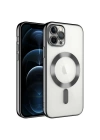 Apple iPhone 13 Pro Max Kılıf Kamera Korumalı M-safe Wireless Şarj Özellikli Zore Demre Kapak