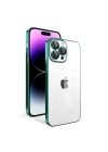 Apple iPhone 13 Pro Max Kılıf Kamera Korumalı Renkli Çerçeveli Zore Garaj Kapak