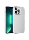 Apple iPhone 13 Pro Max Kılıf Kamera Korumalı Simli Lüks Zore Koton Kapak