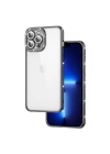 Apple iPhone 13 Pro Max Kılıf Kamera Korumalı Taşlı Zore Mina Kapak