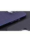 Apple iPhone 13 Pro Max Kılıf Karbon Fiber Tasarımlı Zore Karbono Kapak