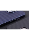 Apple iPhone 13 Pro Max Kılıf Karbon Fiber Tasarımlı Zore Karbono Kapak