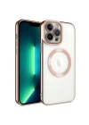 Apple iPhone 13 Pro Max Kılıf M-safe Wireless Şarj Özellikli Zore Setro Silikon