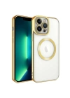 Apple iPhone 13 Pro Max Kılıf M-safe Wireless Şarj Özellikli Zore Setro Silikon