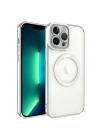 Apple iPhone 13 Pro Max Kılıf M-safe Wireless Şarj Özellikli Zore Setro Silikon