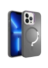 Apple iPhone 13 Pro Max Kılıf M-safe Wireless Şarj Özellikli Zore Stil Kapak