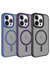 Apple iPhone 13 Pro Max Kılıf Mat Arka Yüzey Wireless Şarj Özellikli Zore Flet M-safe Kapak
