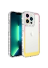 Apple iPhone 13 Pro Max Kılıf Simli ve Renk Geçiş Tasarımlı Lens Korumalı Zore Park Kapak