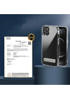 Apple iPhone 13 Pro Max Kılıf Standlı Şeffaf Silikon Zore L-Stand Kapak