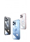 Apple iPhone 13 Pro Max Kılıf Wireless Şarj Özellikli Sert PC Zore Riksos M-safe Kapak