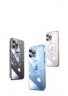 Apple iPhone 13 Pro Max Kılıf Wireless Şarj Özellikli Sert PC Zore Riksos M-safe Kapak
