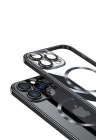 Apple iPhone 13 Pro Max Kılıf Wireless Şarj Özellikli Sert PC Zore Riksos M-safe Kapak