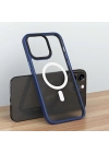 Apple iPhone 13 Pro Max Kılıf Wireless Şarj Özellikli Zore Hibrit M-safe Kapak