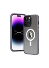 Apple iPhone 13 Pro Max Kılıf Wireless Şarj Özellikli Zore Hibrit M-safe Kapak