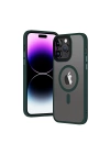Apple iPhone 13 Pro Max Kılıf Wireless Şarj Özellikli Zore Hibrit M-safe Kapak