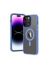 Apple iPhone 13 Pro Max Kılıf Wireless Şarj Özellikli Zore Hibrit M-safe Kapak