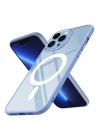 Apple iPhone 13 Pro Max Kılıf Wireless Şarj Özellikli Zore Krom M-safe Silikon Kapak