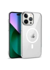 Apple iPhone 13 Pro Max Kılıf Zore Wireless Şarj Özellikli Pixel M-safe Kapak