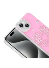 Apple iPhone 14 Kılıf Damla Taşlı Zore Rivas Sert PC Kapak