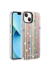 Apple iPhone 14 Kılıf Desenli Zore Silver Sert Kapak