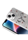 Apple iPhone 14 Kılıf Kamera Korumalı Figürlü Zore Ponti Silikon Kapak