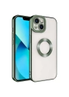 Apple iPhone 14 Kılıf Kamera Korumalı Logo Gösteren Zore Omega Kapak
