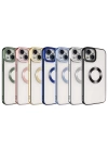 Apple iPhone 14 Kılıf Kamera Korumalı Logo Gösteren Zore Omega Kapak