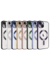 Apple iPhone 14 Kılıf Kamera Korumalı M-safe Wireless Şarj Özellikli Zore Demre Kapak