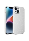 Apple iPhone 14 Kılıf Kamera Korumalı Simli Lüks Zore Koton Kapak