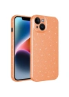 Apple iPhone 14 Kılıf Kamera Korumalı Simli Lüks Zore Koton Kapak