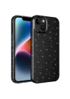 Apple iPhone 14 Kılıf Kamera Korumalı Simli Lüks Zore Koton Kapak