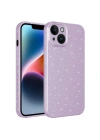 Apple iPhone 14 Kılıf Kamera Korumalı Simli Lüks Zore Koton Kapak