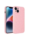 Apple iPhone 14 Kılıf Kamera Korumalı Simli Lüks Zore Koton Kapak