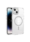 Apple iPhone 14 Kılıf M-safe Şarj Özellikli Airbagli Takılabilir Askı Aparatlı Zore Nana Kapak