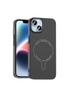Apple iPhone 14 Kılıf M-Safe Şarj Özellikli Kamera Korumalı Zore Elio Sert PC Kapak