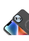 Apple iPhone 14 Kılıf M-Safe Şarj Özellikli Kamera Korumalı Zore Elio Sert PC Kapak