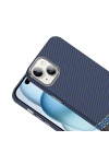 Apple iPhone 14 Kılıf M-safe Şarj Özellikli Karbon Fiber Görünümlü Zore Gros Kapak