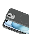Apple iPhone 14 Kılıf M-safe Şarj Özellikli Sıvı Teknolojili Silinebilir Sert Zore Kivi Kapak