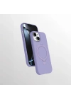 Apple iPhone 14 Kılıf M-safe Şarj Özellikli Standlı Zore Samara Kapak